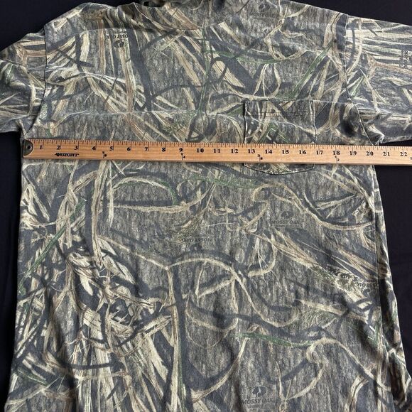 Vintage Sasquatch Mossy Oak Shadow Grass Turtleneck Adult Large Hunting USA 90s - Picture 7 of 10